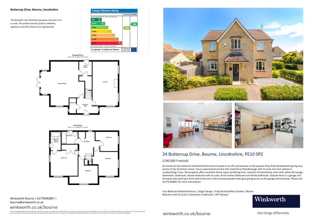 24 Buttercup Drive, Bourne, Lincolnshire, PE10