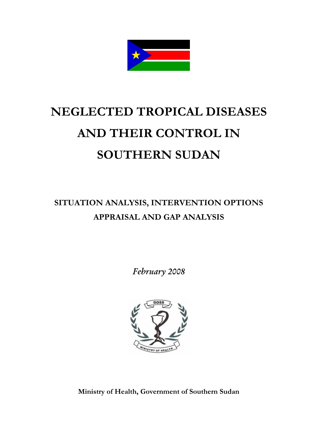 Neglected Tropical Diseases and Their Control in Southern Sudan