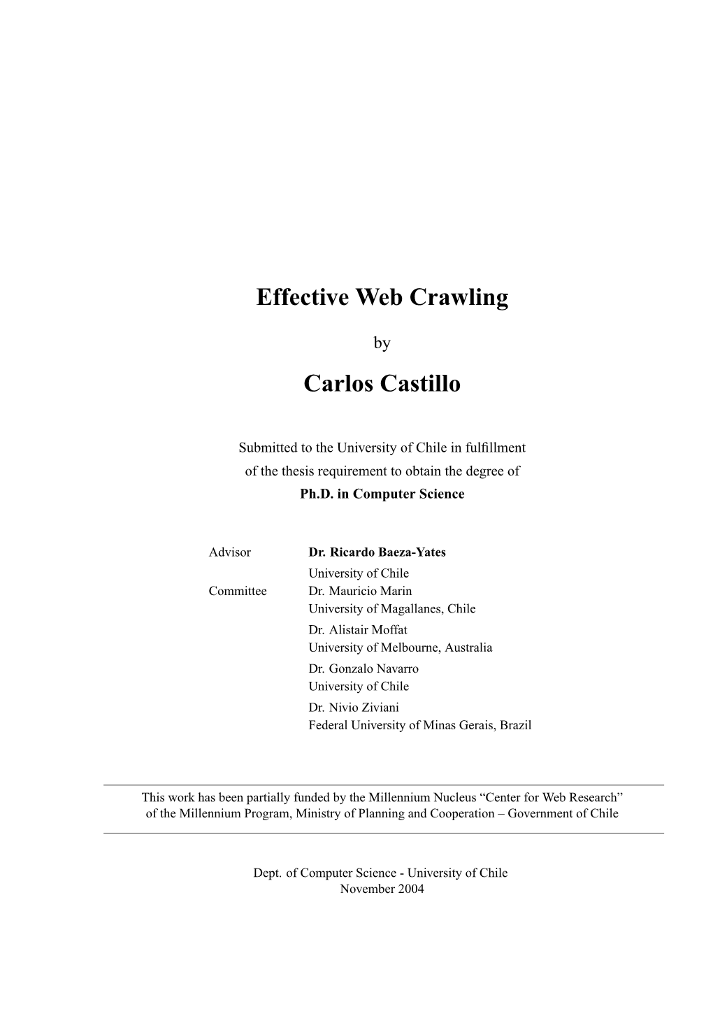 Effective Web Crawling