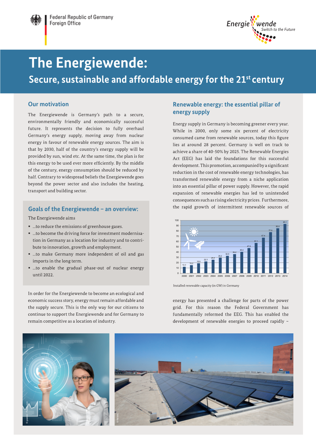 The Energiewende: Secure, Sustainable and Affordable Energy for the 21St Century