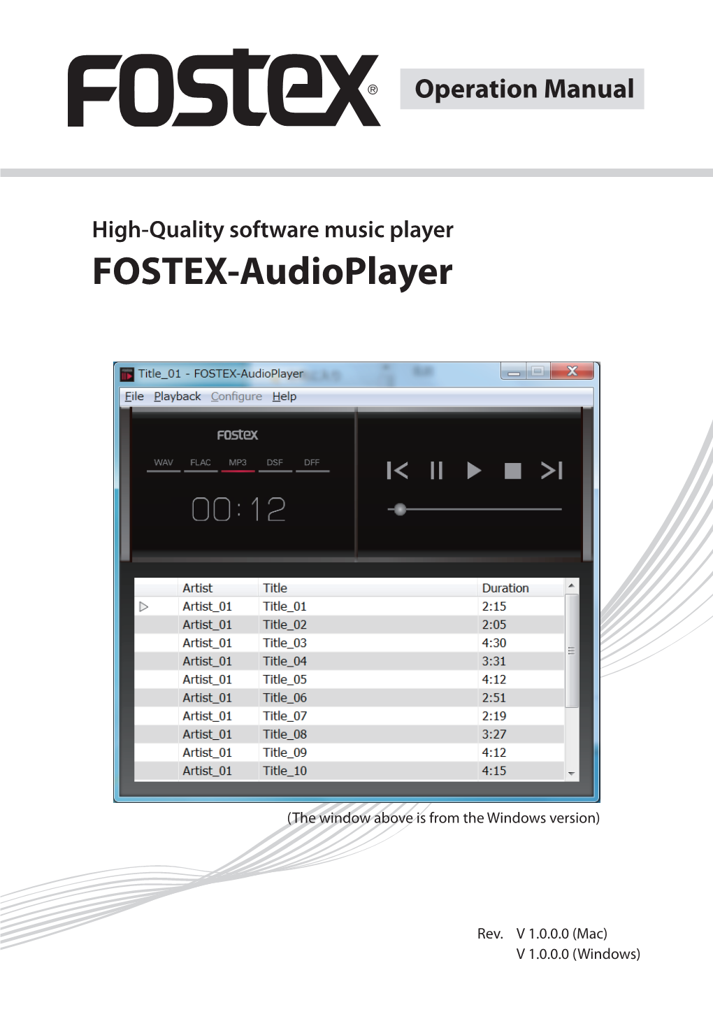 FOSTEX-Audioplayer
