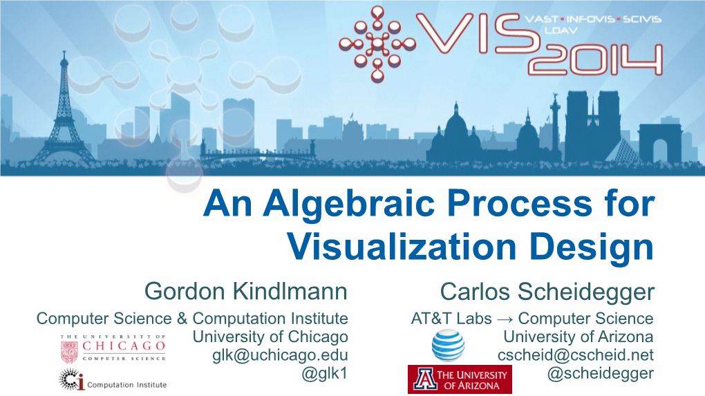 An Algebraic Process for Visualization Design