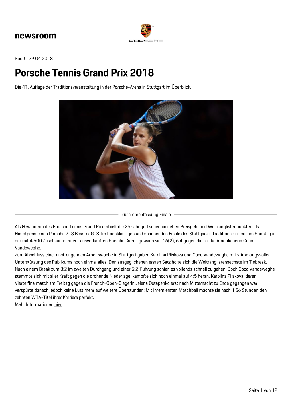 Porsche Tennis Grand Prix 2018 Die 41