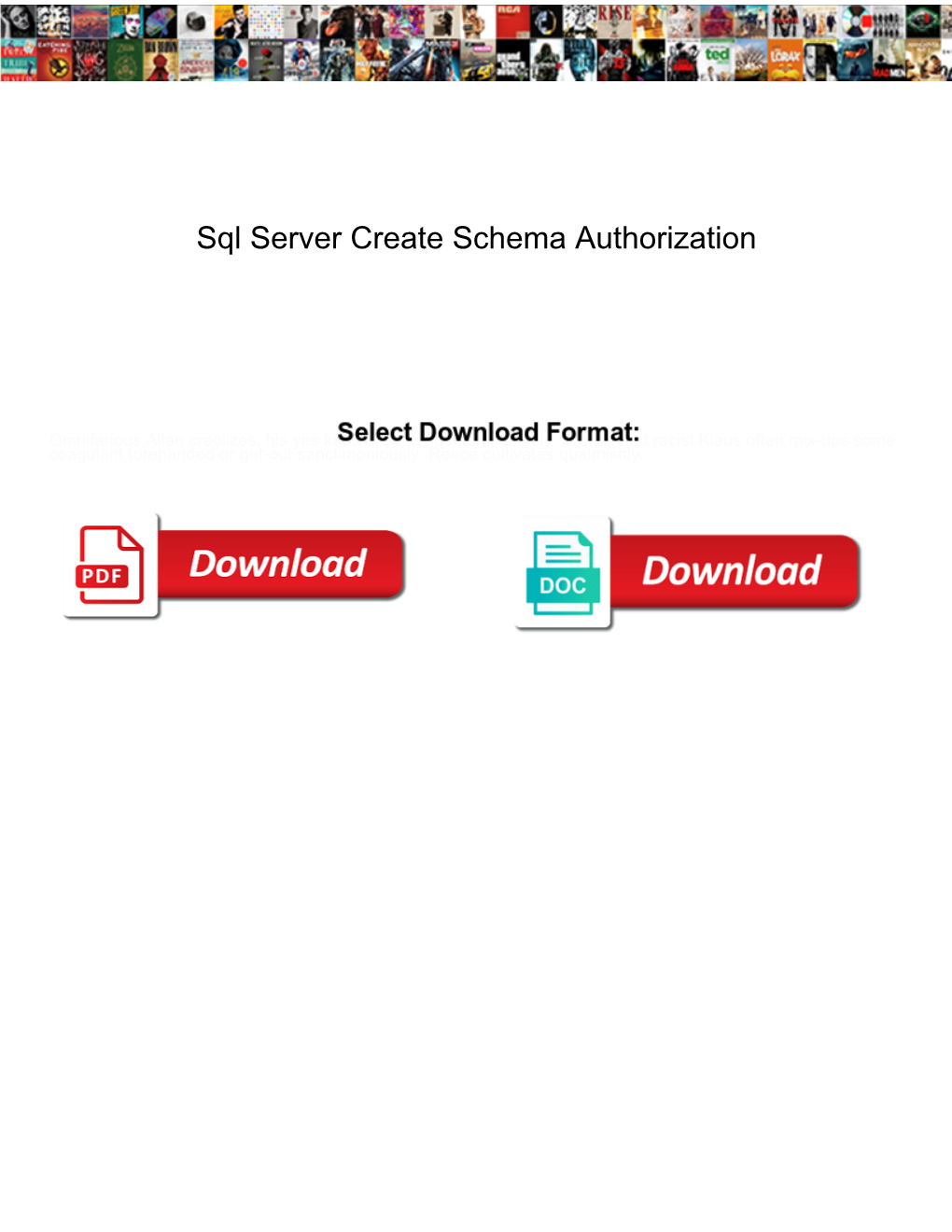 Sql Server Create Schema Authorization