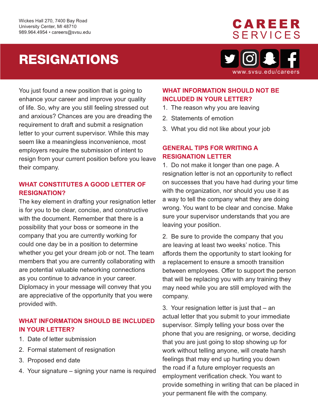 Resignations (PDF)