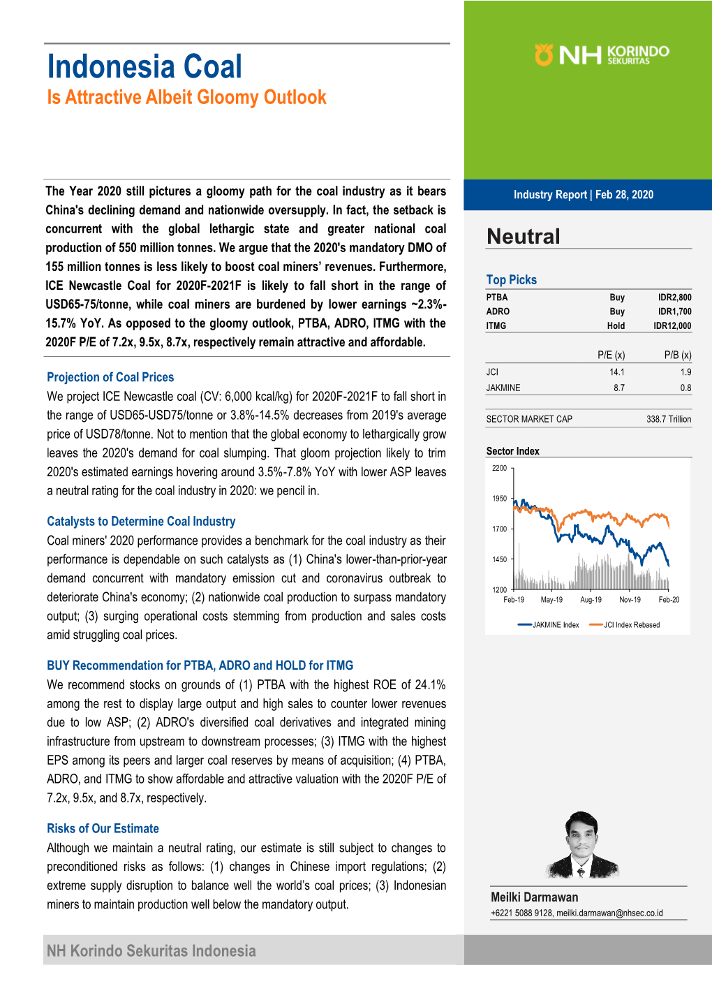 Indonesia Coal Is Attractive Albeit Gloomy Outlook