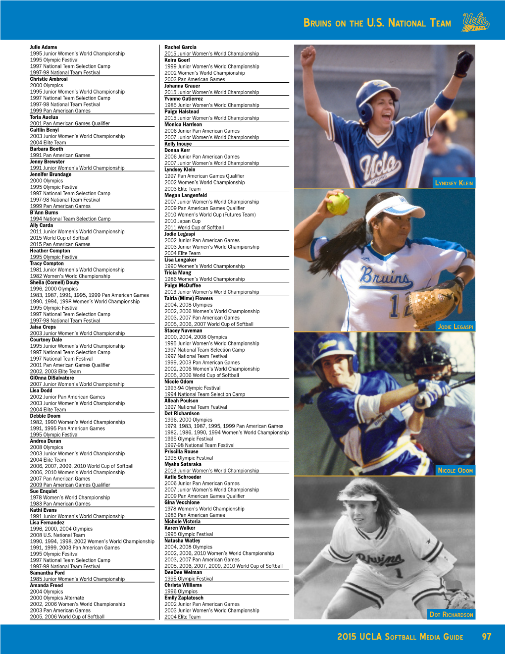 97 2015 Ucla Softball Media Guide