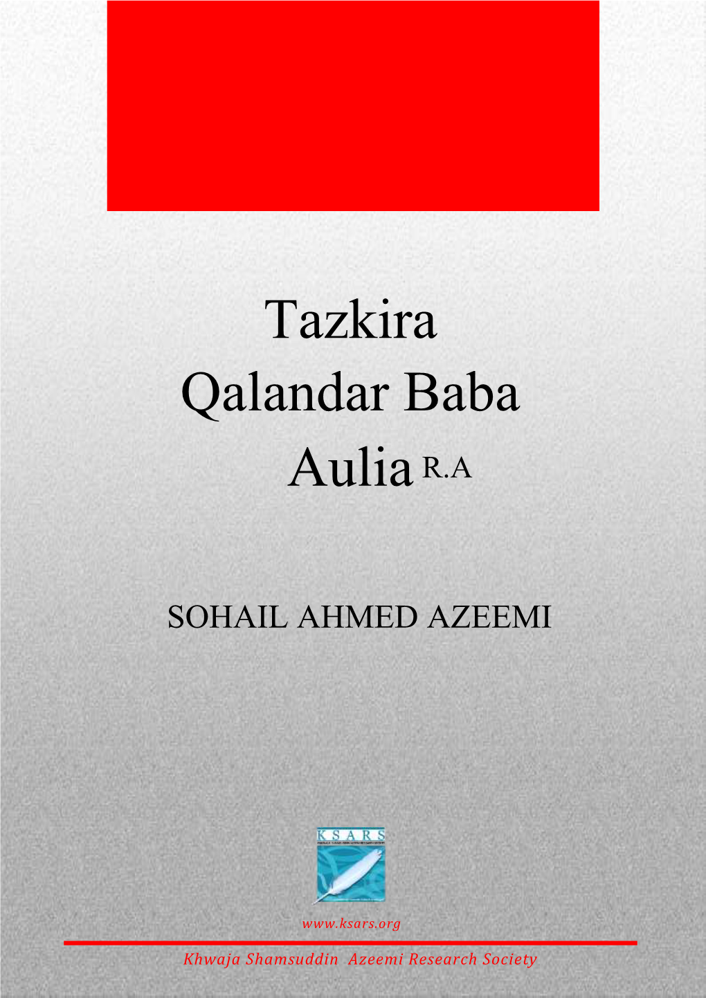 Tazkira Qalandar Baba Auliar.A