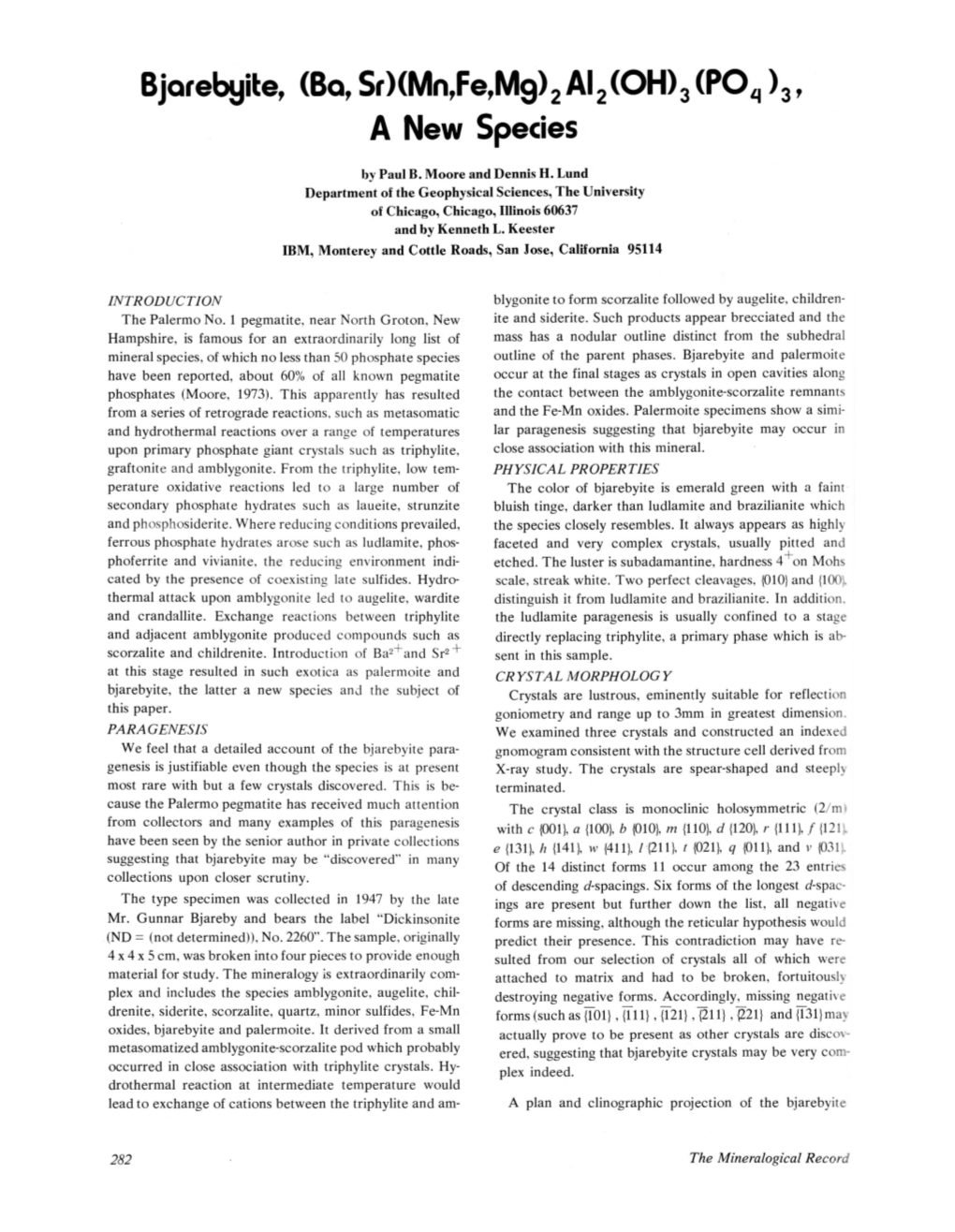 Mn,Fe,Mg) 2 AI2 (OH) 3 (POII ) 3 , a New Species