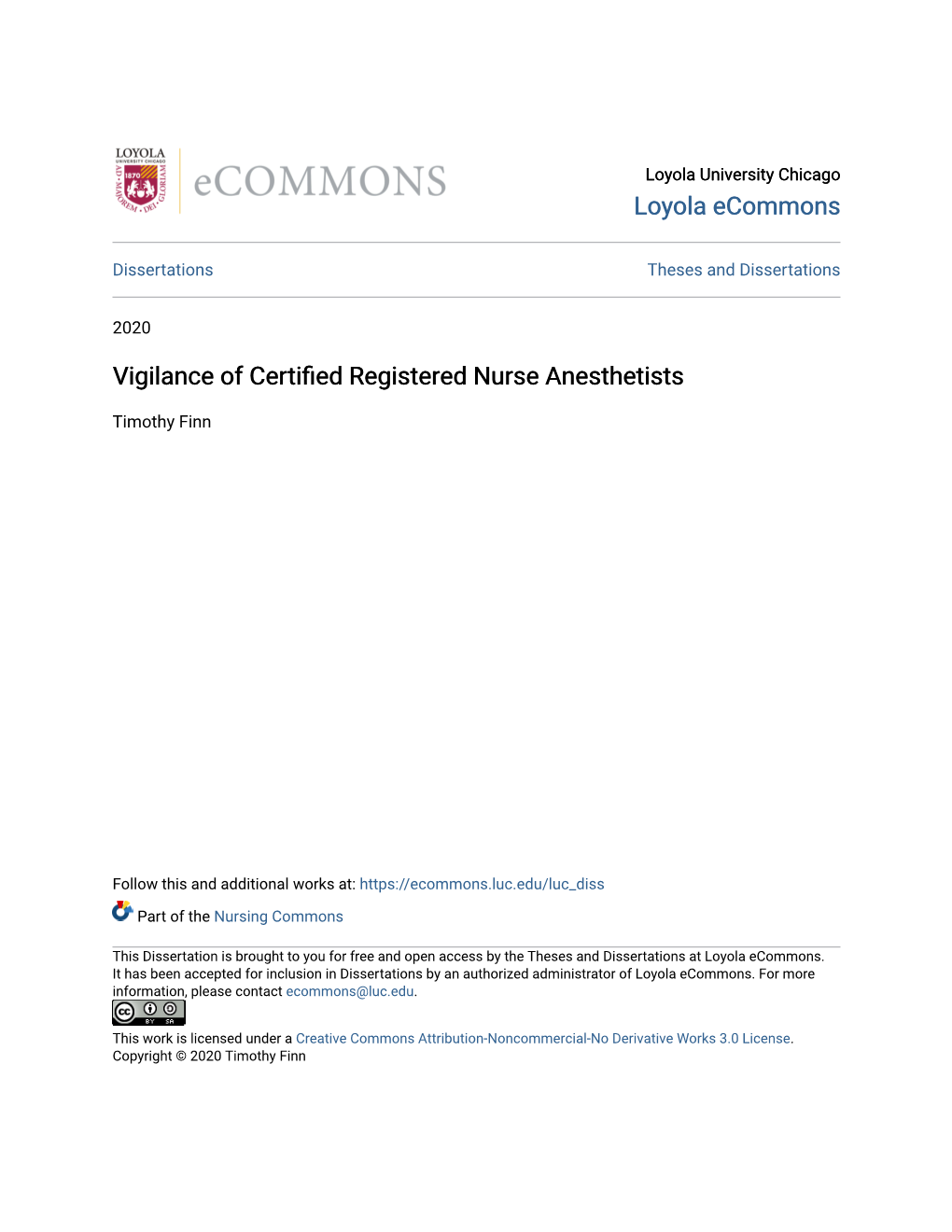 Vigilance of Certified Registered Nurse Anesthetists