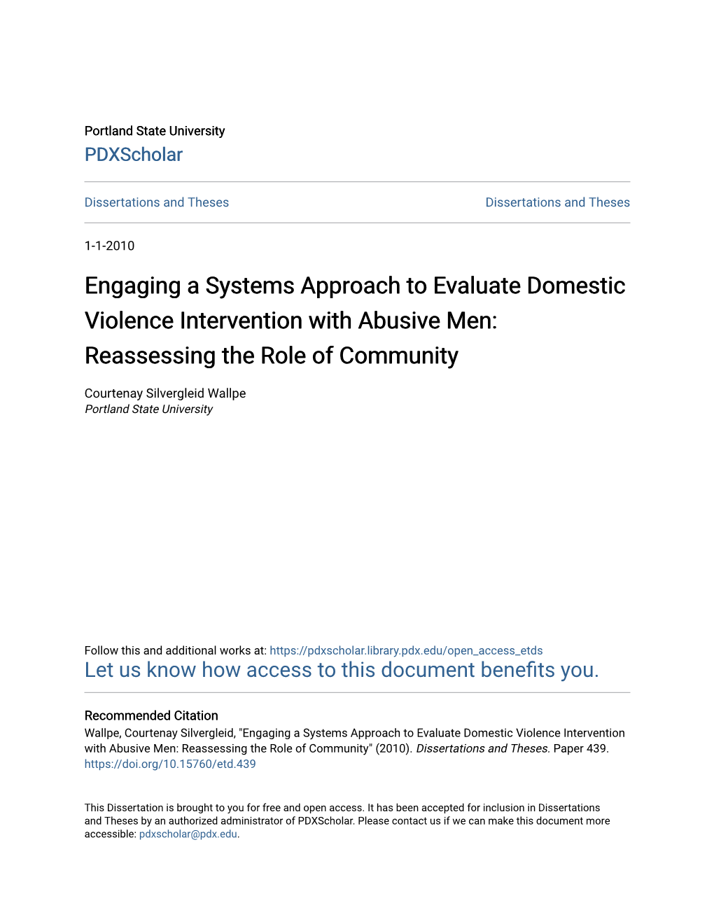 Engaging a Systems Approach to Evaluate Domestic Violence Intervention with Abusive Men: Reassessing the Role of Community
