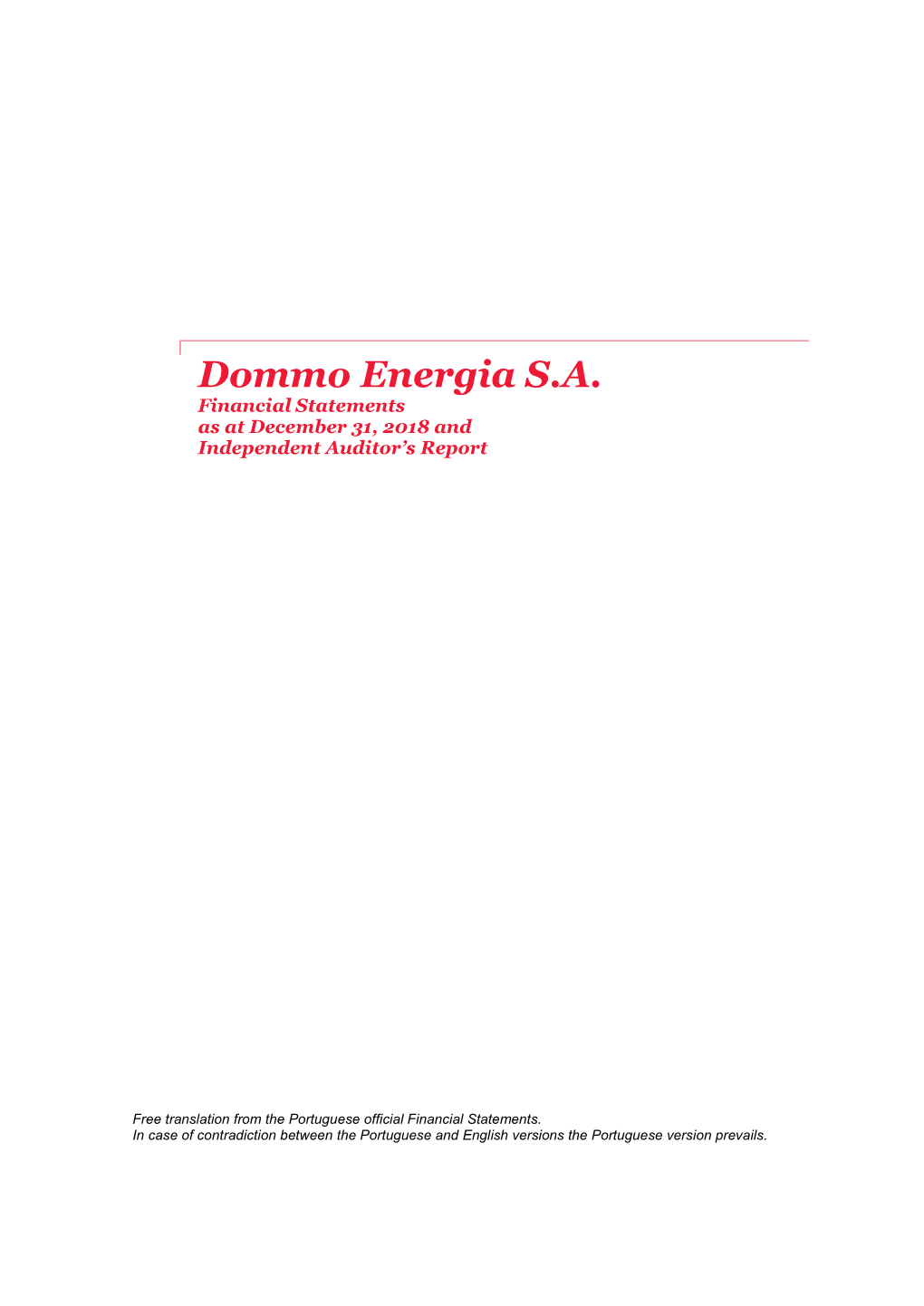 Dommo Energia S.A