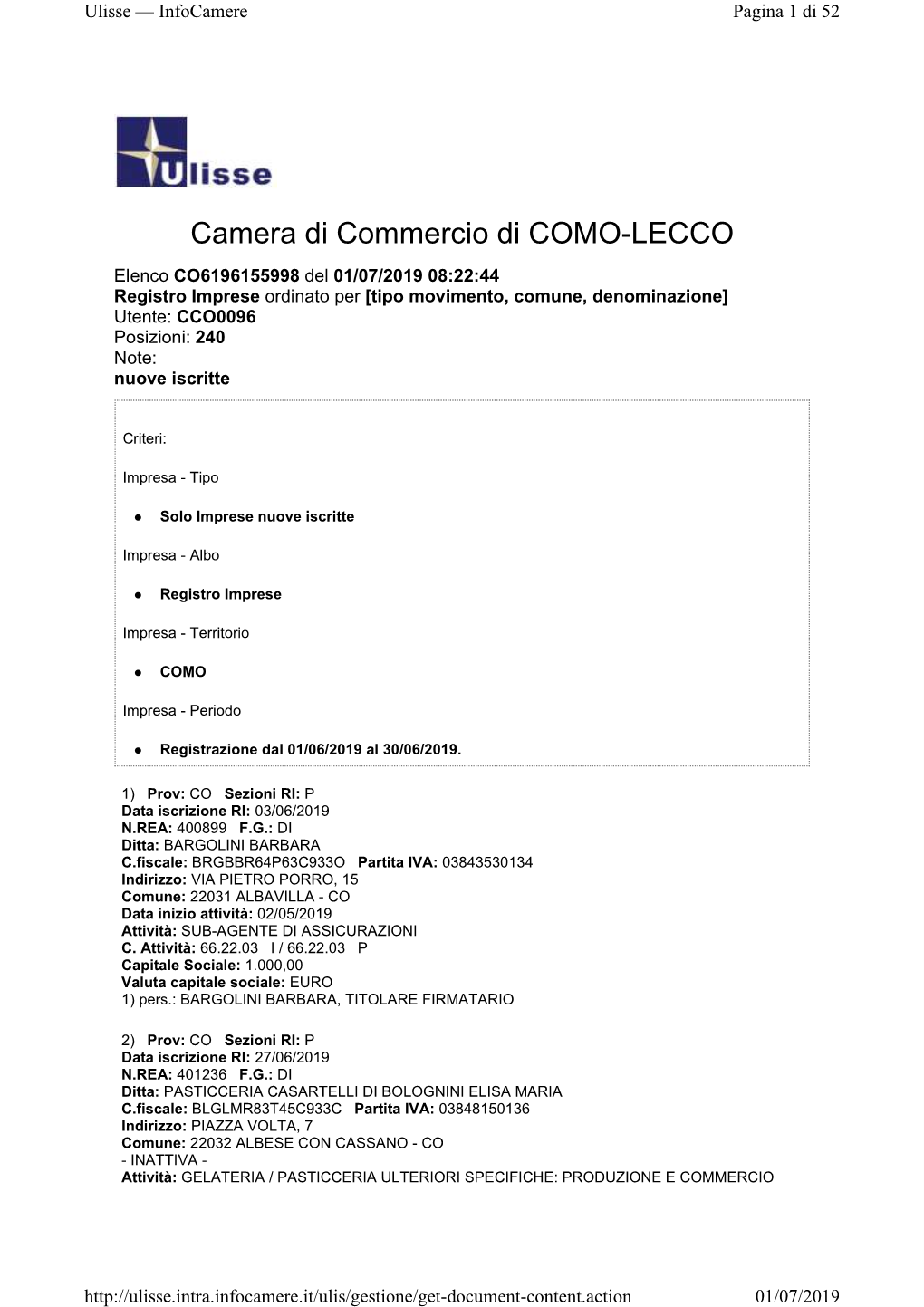 Camera Di Commercio Di COMO-LECCO