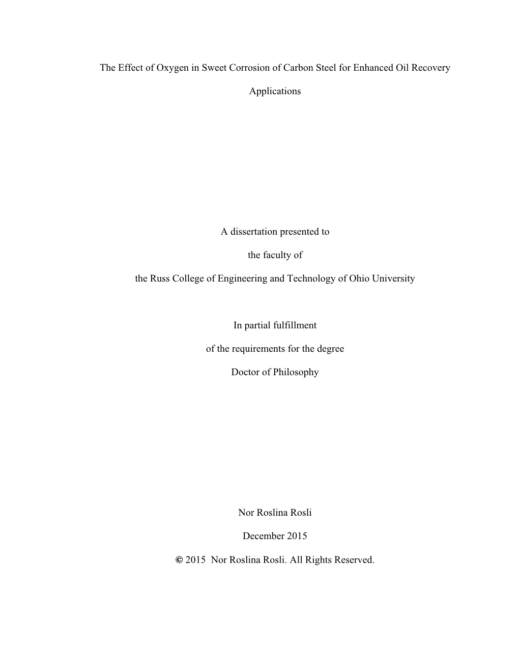 The Effect of Oxygen in Sweet Corrosion of Carbon Steel for Enhanced Oil Recovery