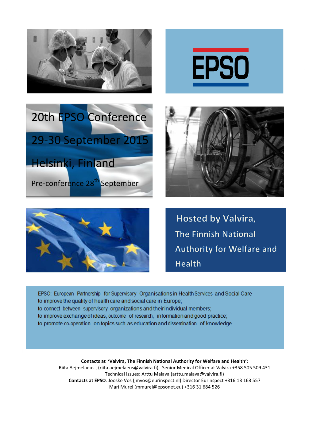 20Th EPSO Conference 29-30 September 2015 Helsinki, Finland