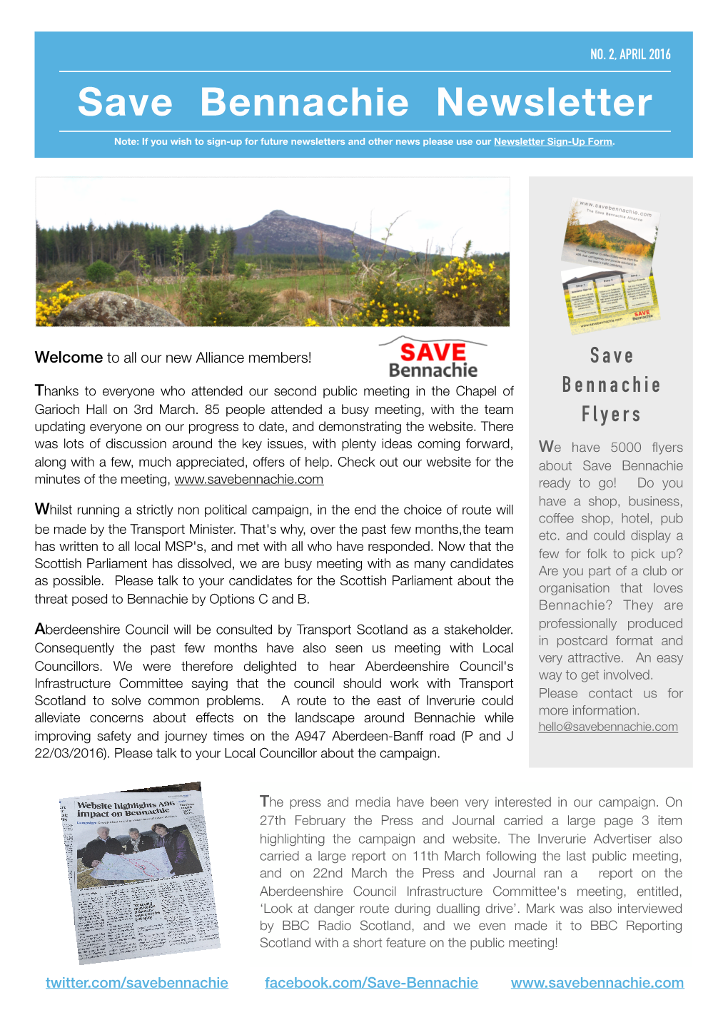 Save Bennachie Newsletter