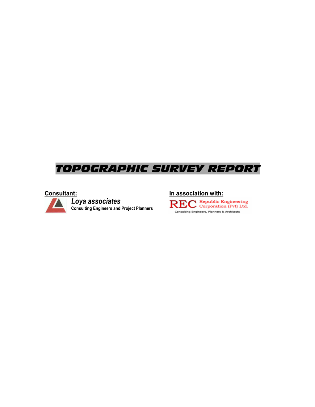 Topographic Survey Report