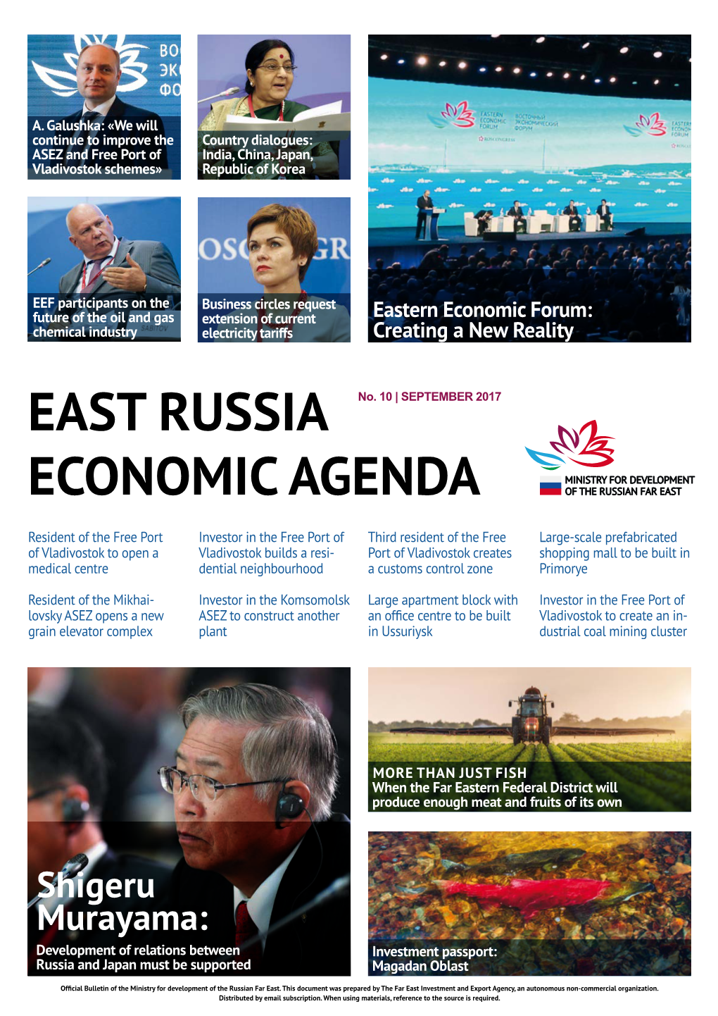 East Russia Economic Agenda