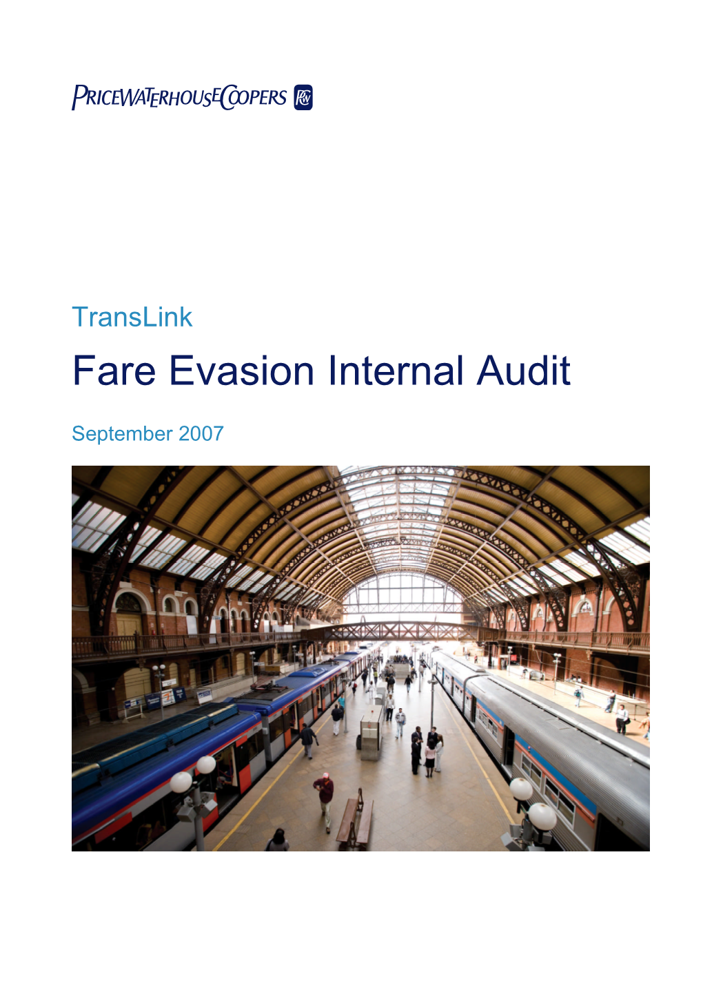 Translink Fare Evasion Internal Audit