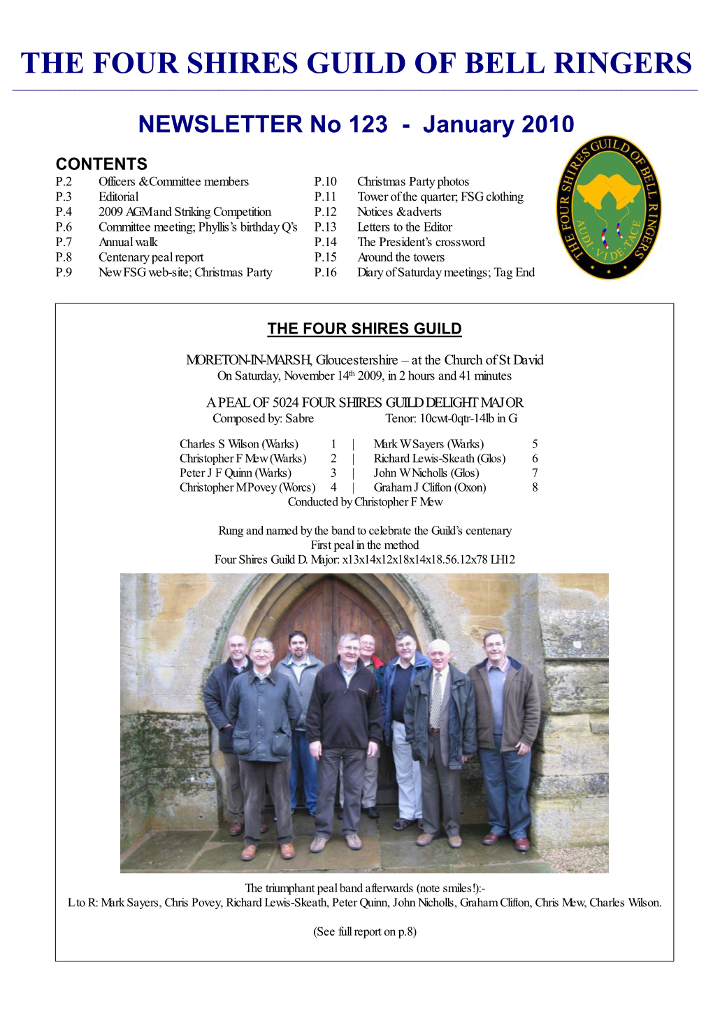 The Four Shires Guild of Bell Ringers ______