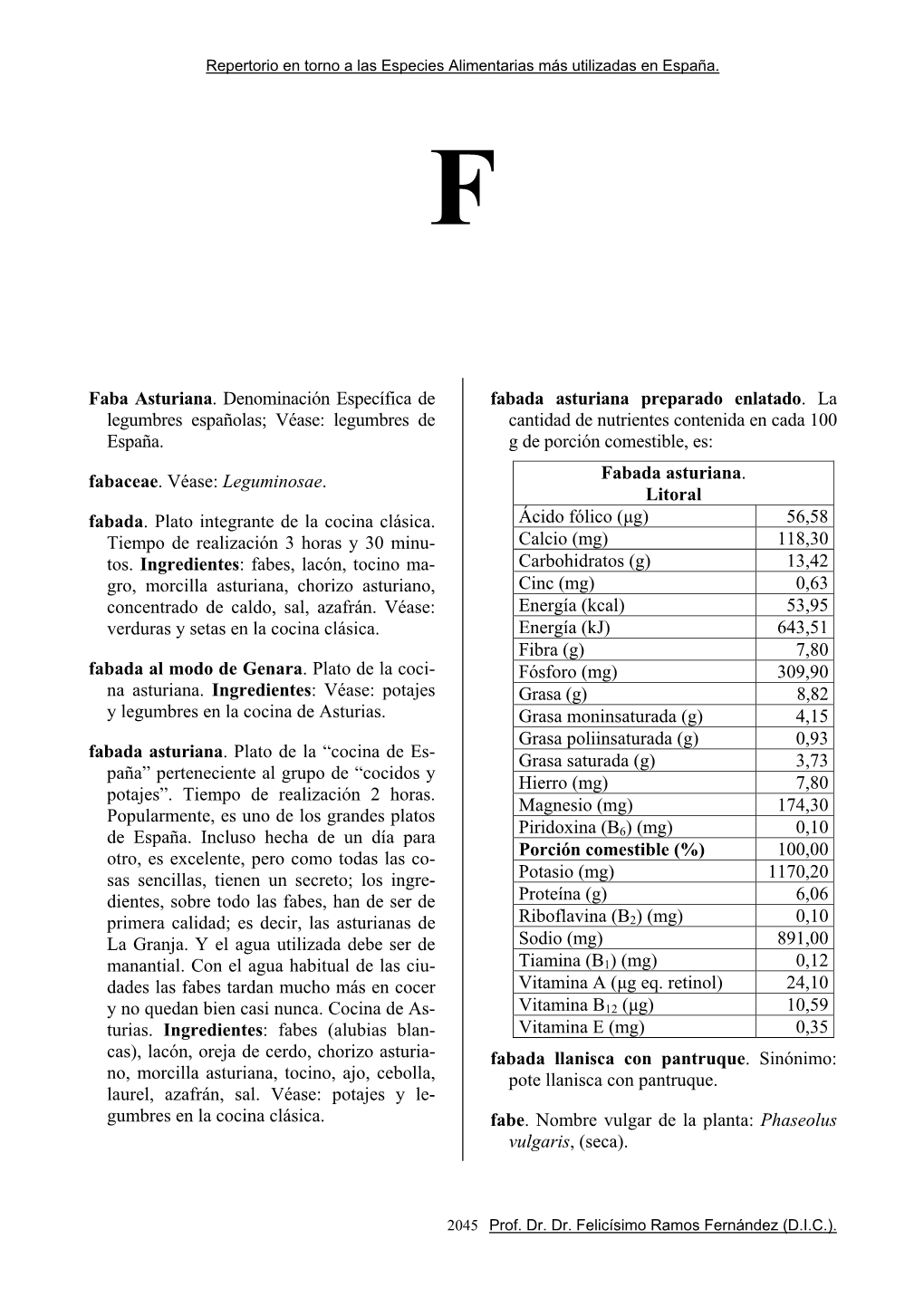 Faba Asturiana. Denominación Específica De Legumbres Españolas