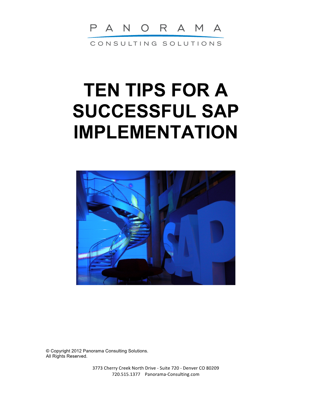 Ten Tips for a Successful Sap Implementation