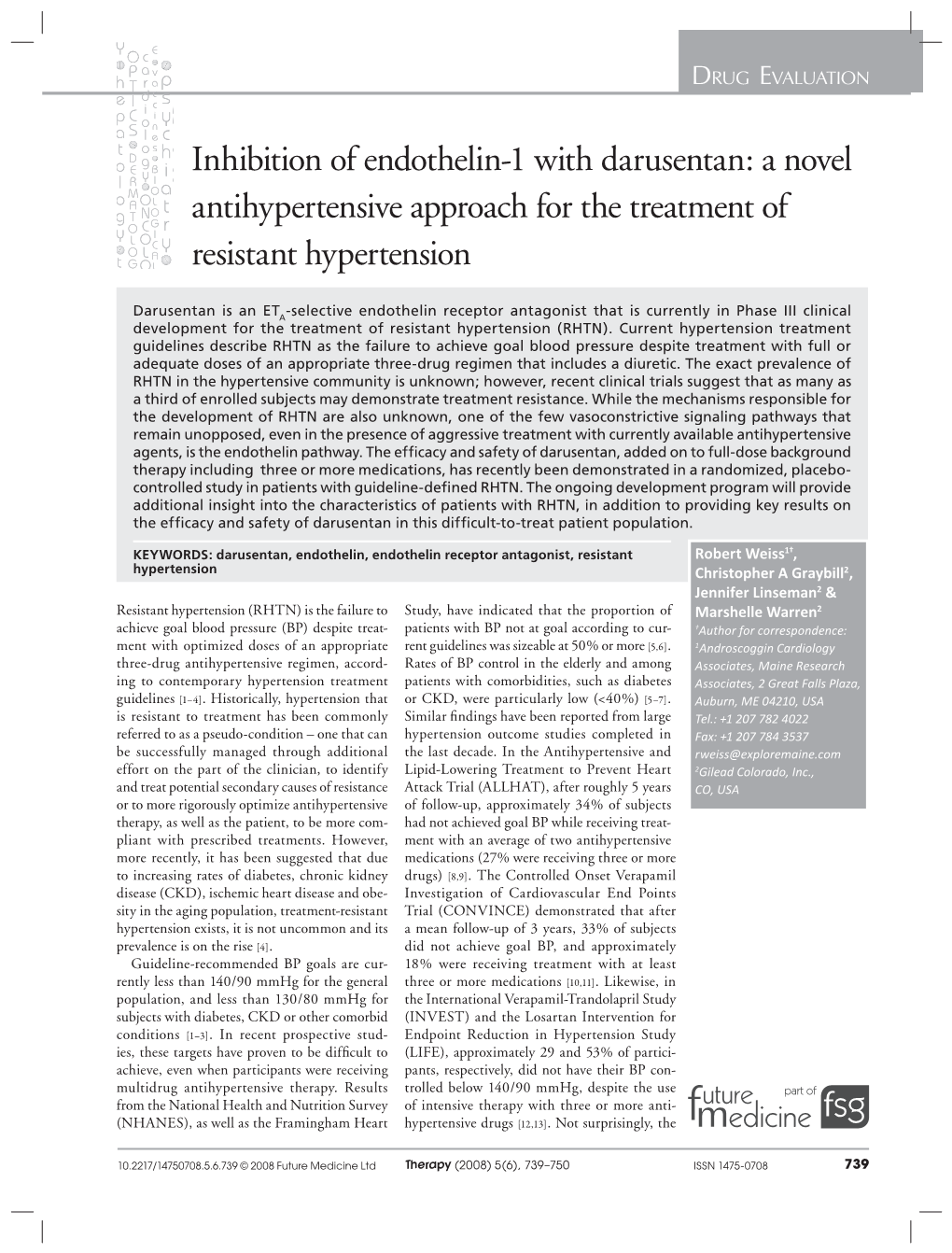 Darusentan: a Novel Antihypertensive Approach for the Treatment of Resistant Hypertension