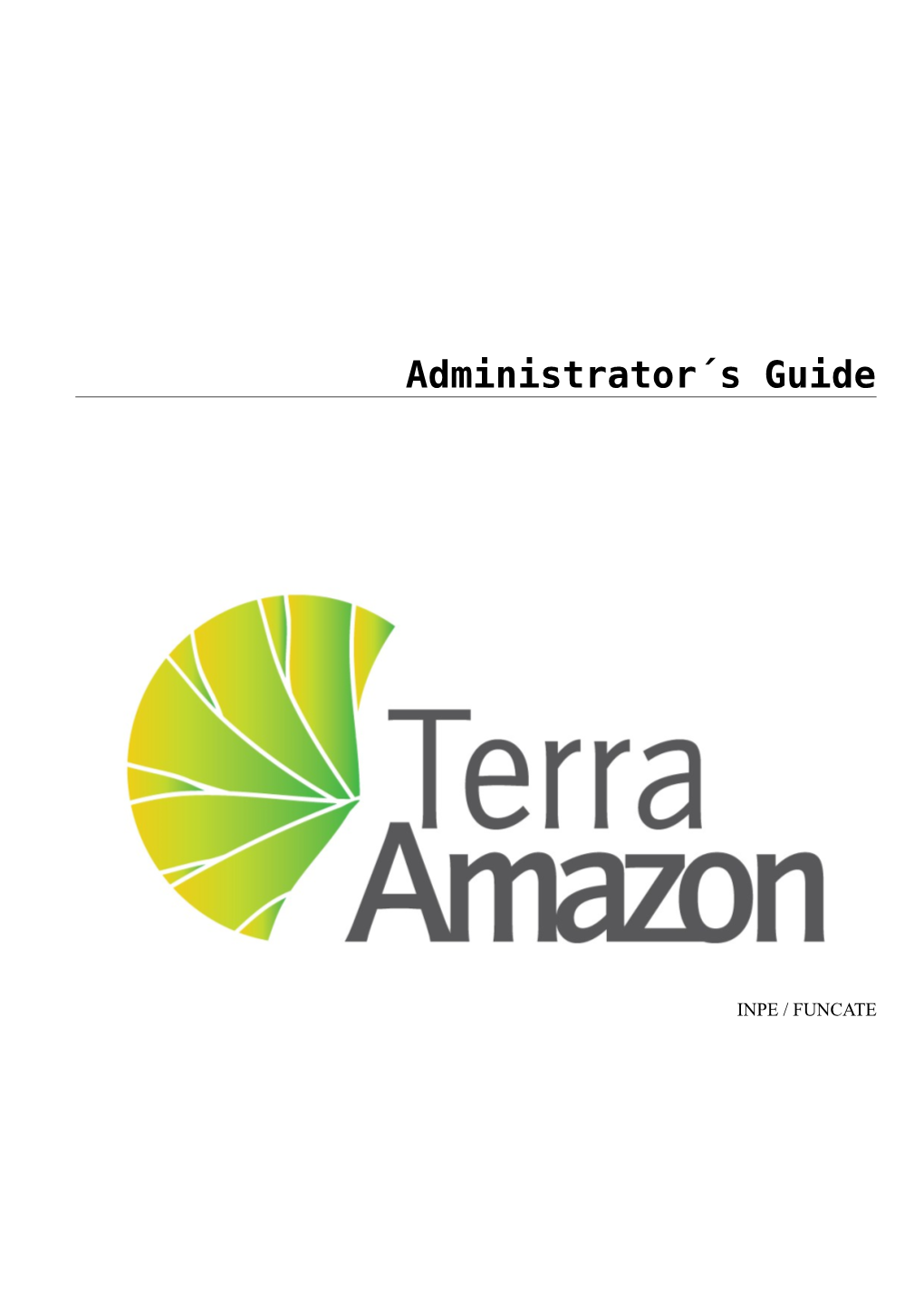 Terraamazon Administrator User´S Manual