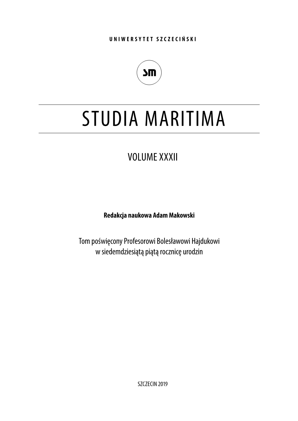 Studia Maritima