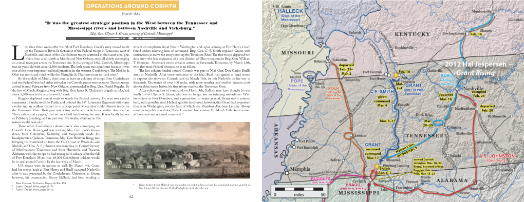 OPERATIONS AROUND CORINTH March 1862