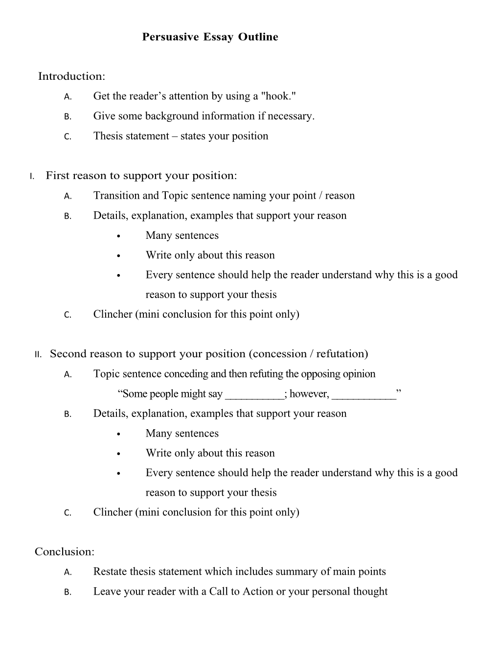 Writing the Persuasive Essay s1