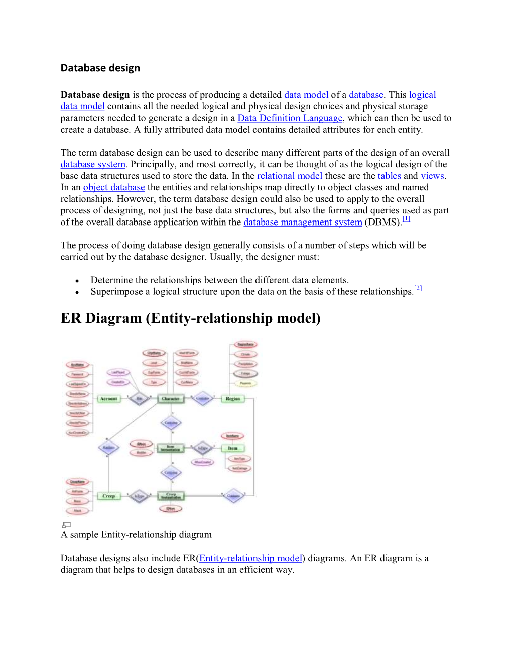 ER Diagram (Entity-Relationship Model)