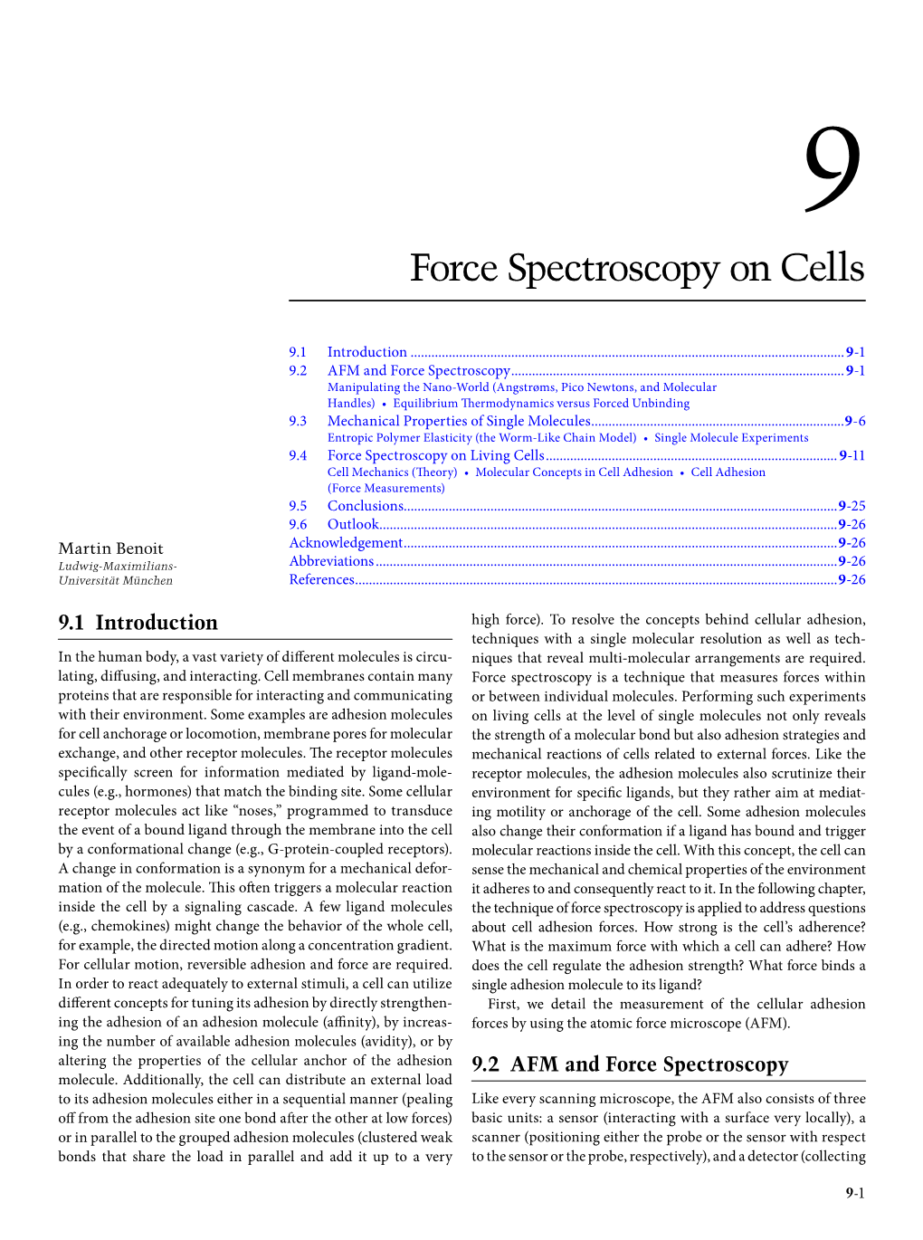 Force Spectroscopy on Cells