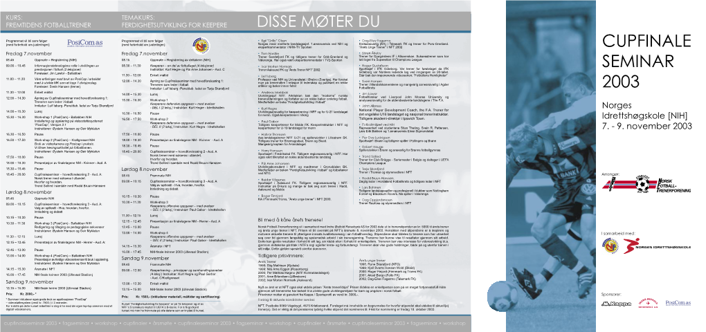 Cupfinale Seminar 2003
