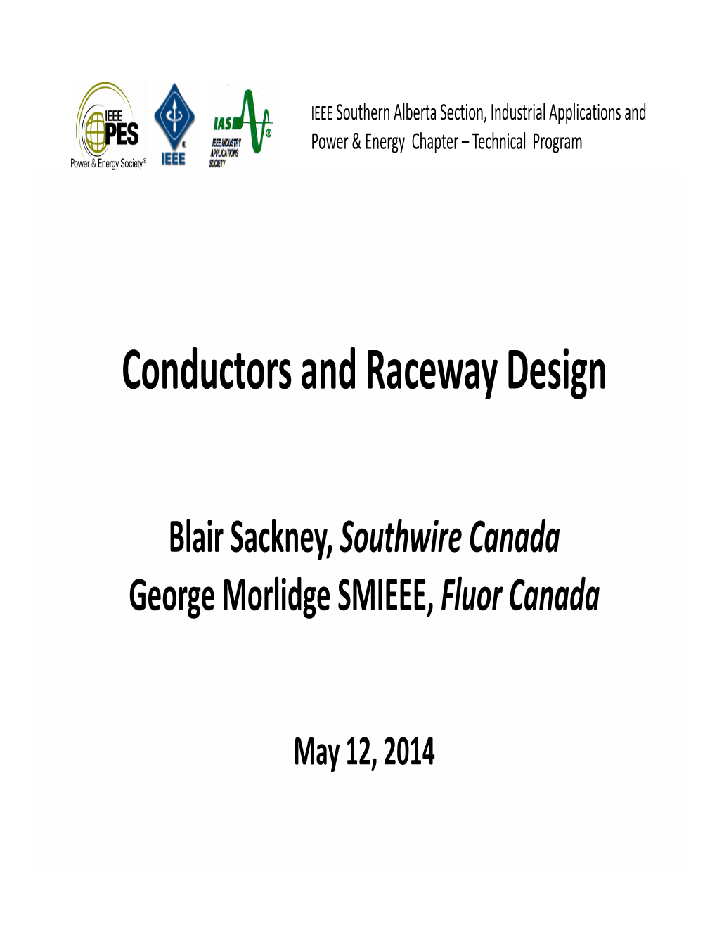Conductors and Raceway Design