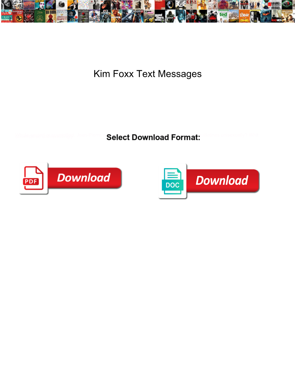 Kim Foxx Text Messages