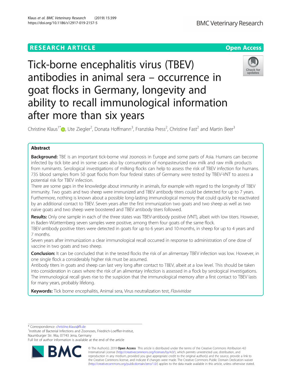 Tick-Borne Encephalitis Virus