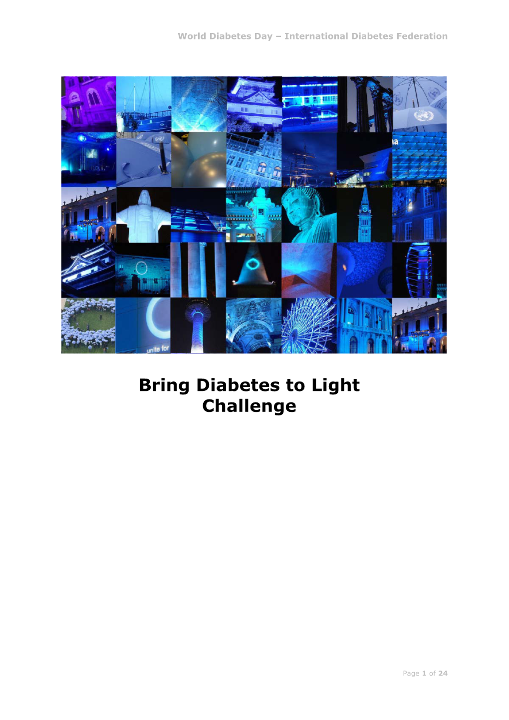 Bring Diabetes to Light Challenge
