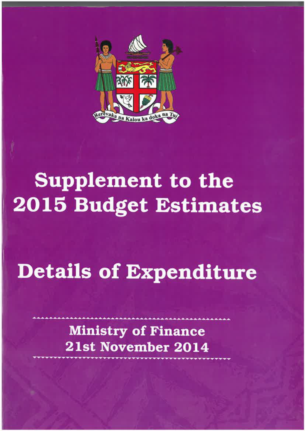 2015 Budget Have Been Placed Under Requisition in Anticipation of These Items Being Funded Through Aid
