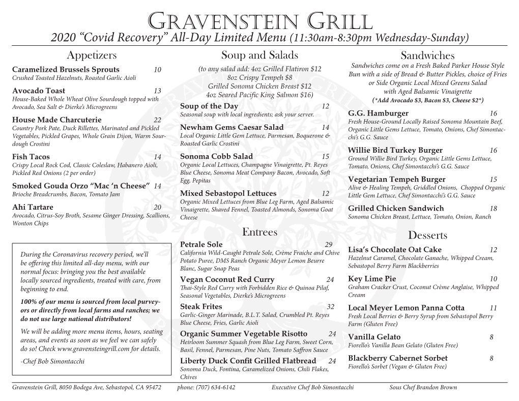 Gravenstein Grill