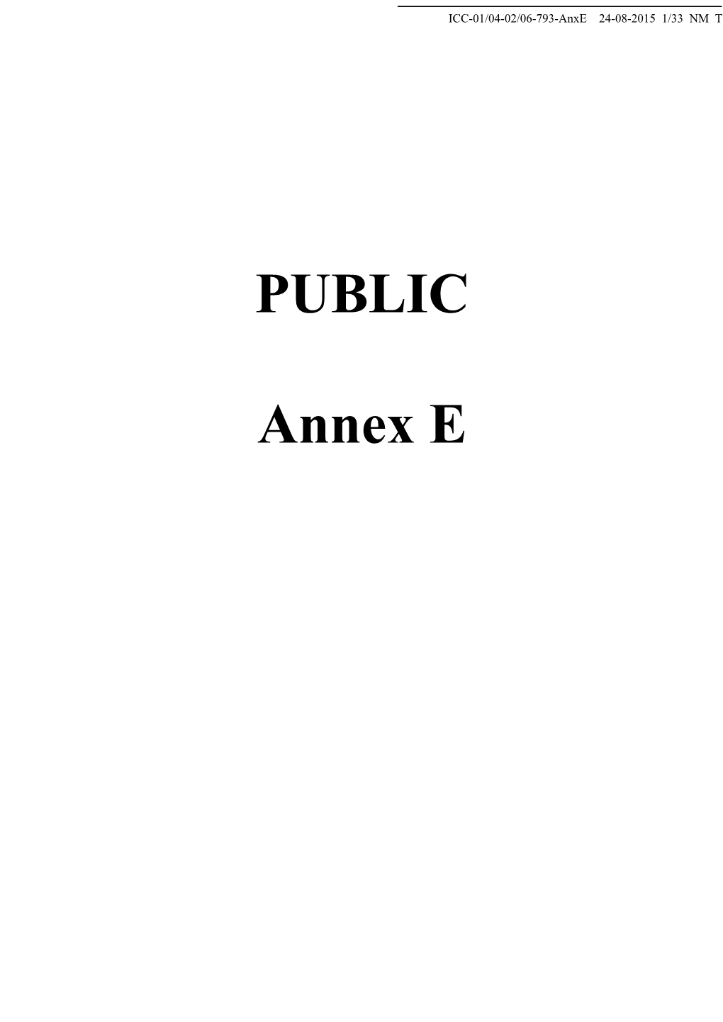 PUBLIC Annex E