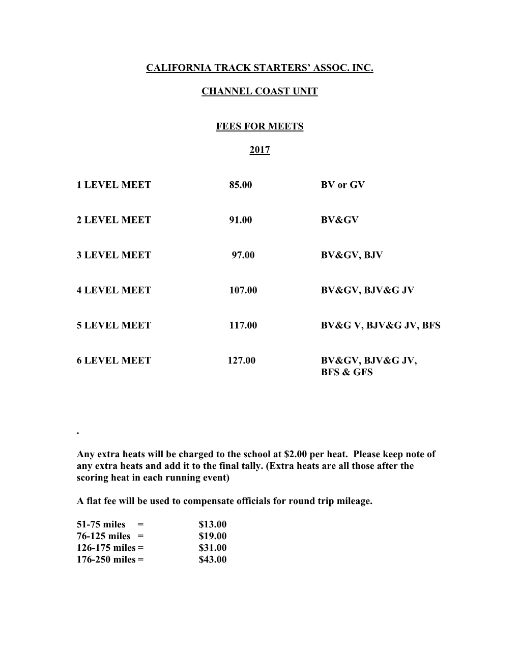 Channel Coast Fee Chart.Pdf