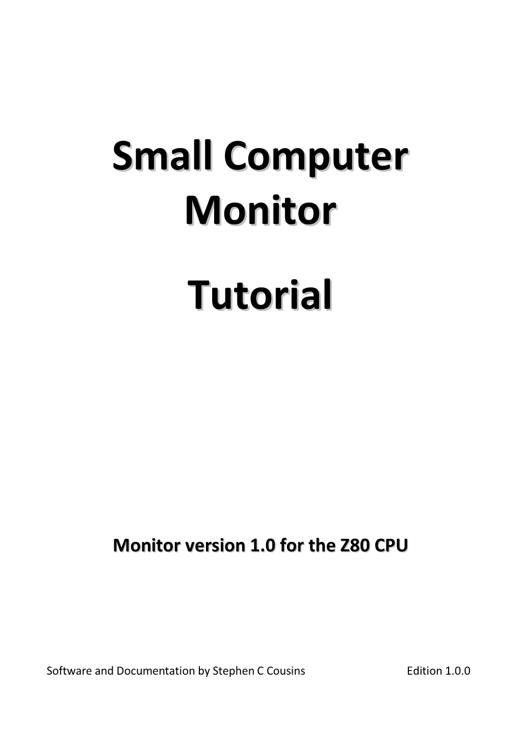 Small Computer Monitor Tutorial