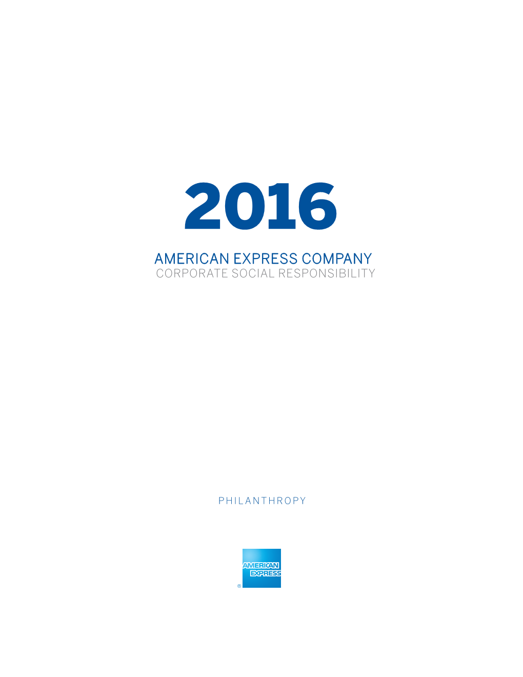 American Express Company Corporate Social Responsibility