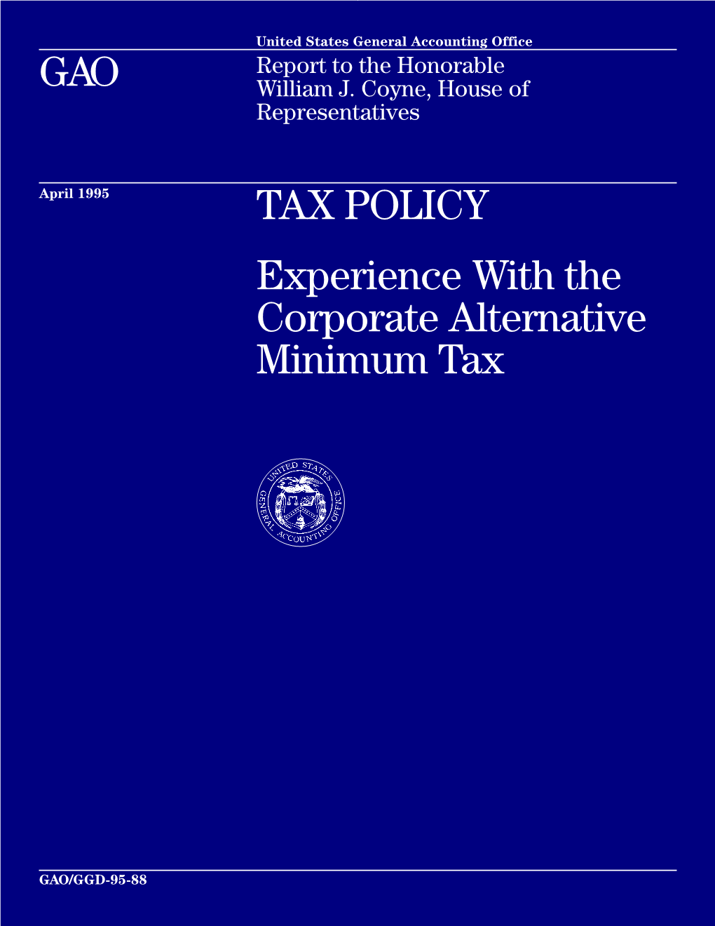 Experience with the Corporate Alternative Minimum Tax