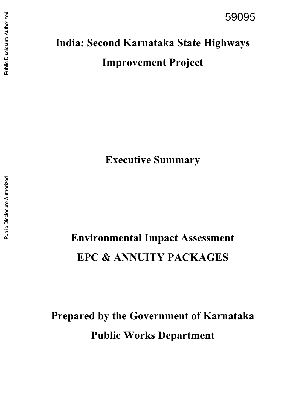 Summary of Proposed Environmental Mitigation Measures (EPC Project Roads)