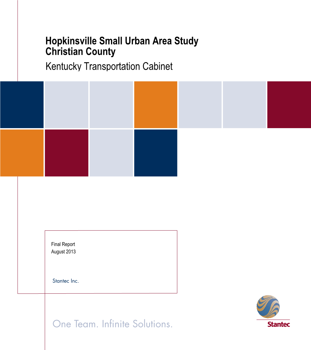 Hopkinsville Small Urban Area Study • Christian County