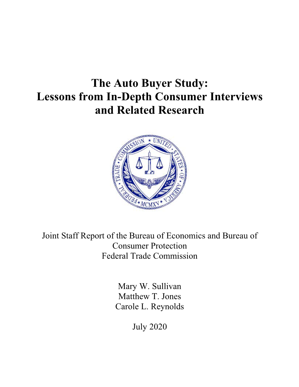 The Auto Buyer Study: Lessons from In-Depth Consumer Interviews and Related Research