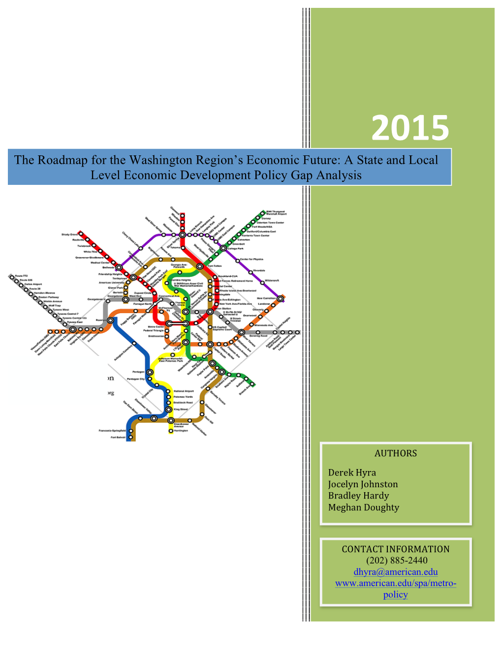 A State and Local Level Economic Development Policy Gap Analysis