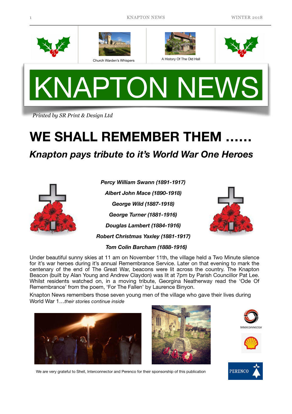 Knapton News Winter 2018